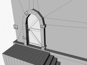 old stone tower 3D मॉडल