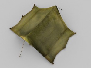low poly tent 3D Model