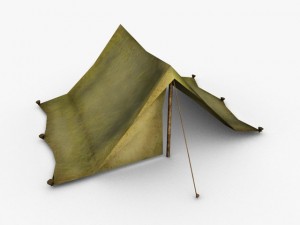 low poly tent 3D Model