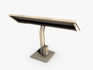low poly solar panel 3D Model