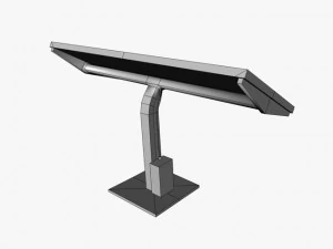 low poly solar panel 3D Model