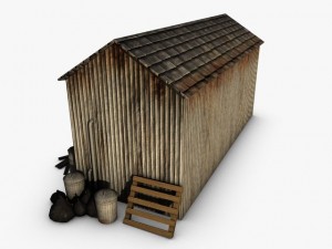 low poly warehouse 3D Model