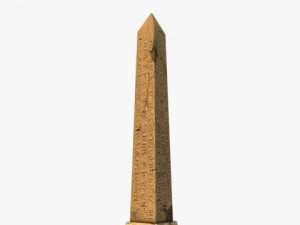 low poly ancient obelisk Model 3D
