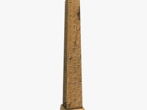 low poly ancient obelisk 3D Model
