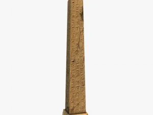 low poly ancient obelisk 3D Model