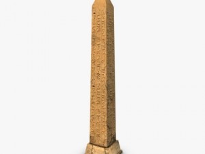low poly ancient obelisk 3D Model