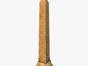 low poly ancient obelisk 3D Model