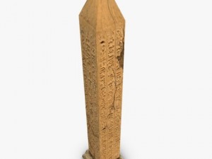 low poly ancient obelisk 3D Model