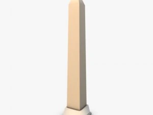 low poly ancient obelisk 3D Model