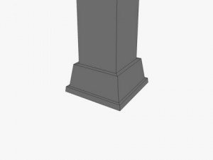 low poly ancient obelisk 3D Model