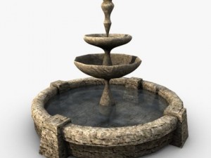 stone fountain 3D Model