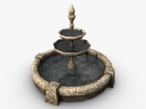 stone fountain 3D Model