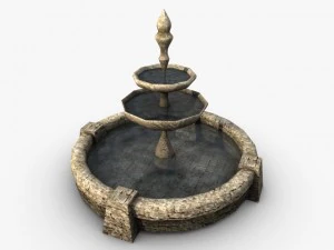 stone fountain 3D Model