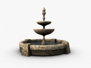 stone fountain 3D Model