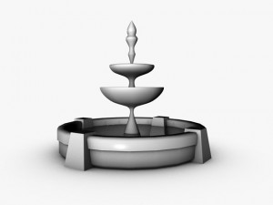 stone fountain 3D Model