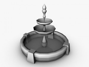 stone fountain 3D Model