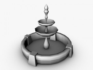 stone fountain 3D Model