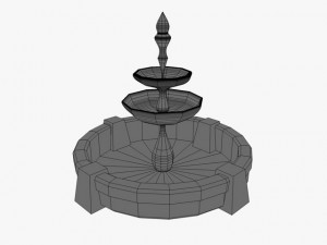 stone fountain 3D Model