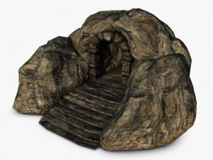ancient rock entrance 3D Model