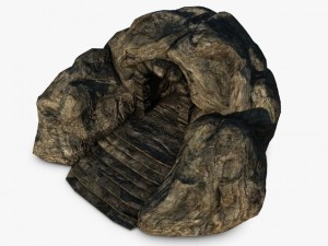 ancient rock entrance 3D Model