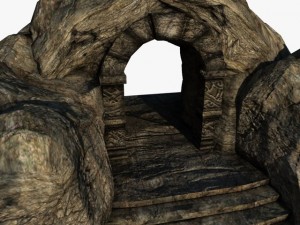 ancient rock entrance 3D Model