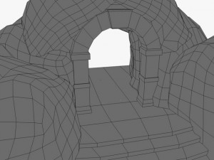 ancient rock entrance 3D Model