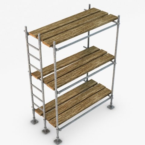 scaffold Model 3D .c4d .max .obj .3ds .fbx .stl .blend 