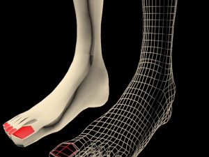 female feet 01 Model 3D