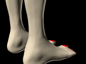 female feet 01 Model 3D