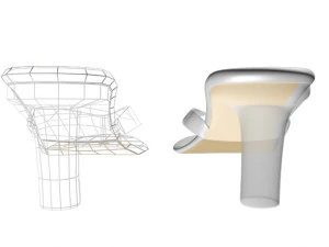Thong heel sandals 01 3D Model