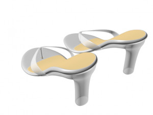 thong heel sandals 01 3D 모델