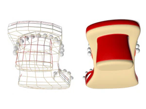 Thong slide sandals 01 3D Model