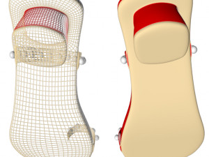 thong slide sandals 01 Modello 3D