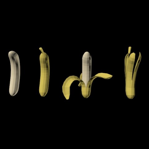 bananas 01 3D Model .c4d .max .obj .3ds .fbx .stl .blend 