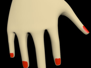 female hands 01 3D मॉडल