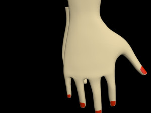female hands 01 3D मॉडल