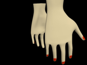 female hands 01 3D मॉडल