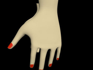 female hands 01 3D मॉडल