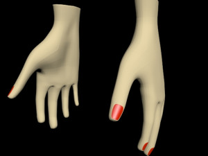female hands 01 3D मॉडल