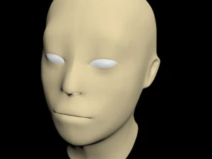 мужская голова 01 3D Модель