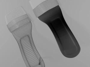 Patterned-strap stiletto sandals 01 3D Model