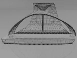 Patterned-strap stiletto sandals 01 3D Model