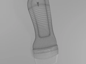 Patterned-strap stiletto sandals 01 3D Model