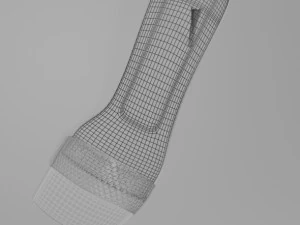 Patterned-strap stiletto sandals 01 3D Model