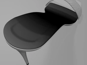 Patterned-strap stiletto sandals 01 3D Model