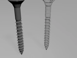 Drywall screw 01 3D Model