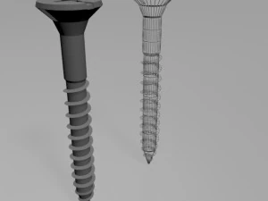 Drywall screw 01 3D Model