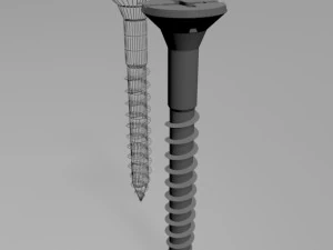 Drywall screw 01 3D Model