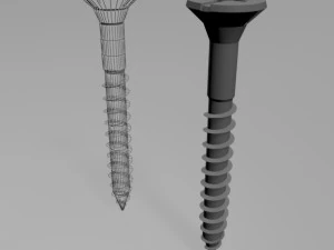 Drywall screw 01 3D Model