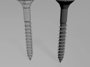 Drywall screw 01 3D Model
